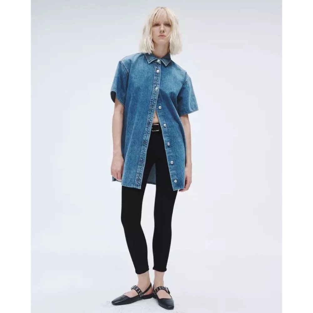 rag & bone Cate Ankle Skinny Black Mid-rise Stretch Jean Size 31
